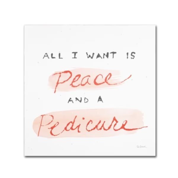 Sue Schlabach 'Beauty and Sass V' Canvas Art, 24x24, Trademark Fine Art, Mfr#: WAP01464-C2424GG